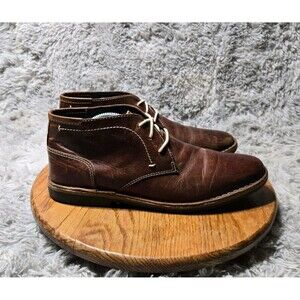 Steve Madden Ivon-98 Chukka Mens Size 10 Ankle Boots Wood Brown Leather H28